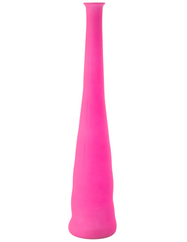Vase Bouteille Verre Néon Rose GrandJ-Line51249