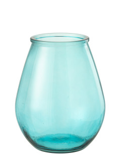 Vase Œuf Verre Aqua GrandJ-Line51212 2