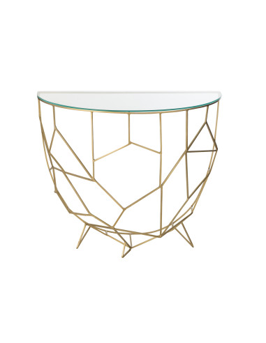 Console Moza Métal/Verre OrJ-Line45850