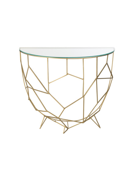 Console Moza Métal/Verre OrJ-Line45850