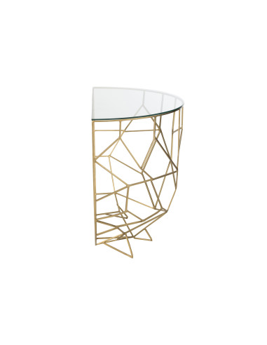 Console Moza Métal/Verre OrJ-Line45850