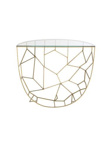 Console Moza Métal/Verre OrJ-Line45850