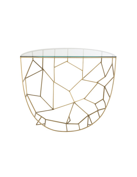 Console Moza Métal/Verre OrJ-Line45850