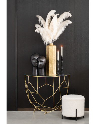 Console Moza Métal/Verre OrJ-Line45850