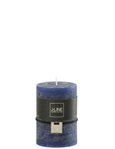 Bougie cylindrique bleu foncé moyen 48H 2