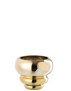 Porte-bougie/vase en verre Julia doré.J-Line48642