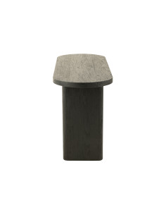 Table en bois de teck noirJ-Line43765 2