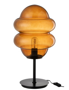 Lampe de table cuillère à miel verre marronJ-Line227,20 €