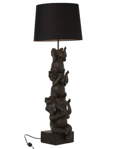 Lampe 3 Éléphants en polyrésine marronJ-Line177,60 €