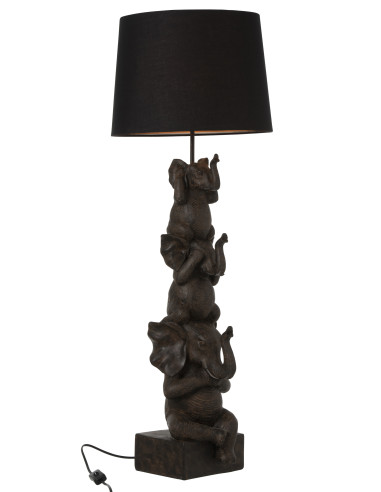 Lampe 3 Éléphants en polyrésine marronJ-Line177,60 €