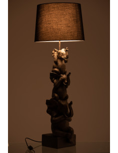 Lampe 3 Éléphants en polyrésine marronJ-Line177,60 € 2