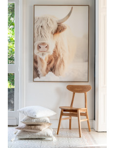 Coussin extérieur Miami en poly naturel/blancJ-Line 2