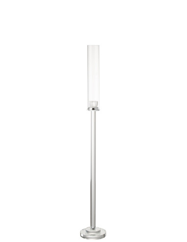 Porte-bougie en verre transparent de taille moyenne MoiraJ-Line