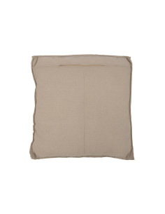 Coussin carré 1 côté en roseau/textile naturel, grandJ-Line