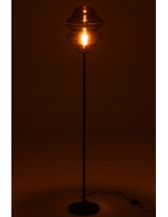 Lampe de sol cuillère en verre miel marronJ-Line 2