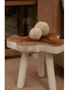La table d'appoint organique - Naturel Blanc 2