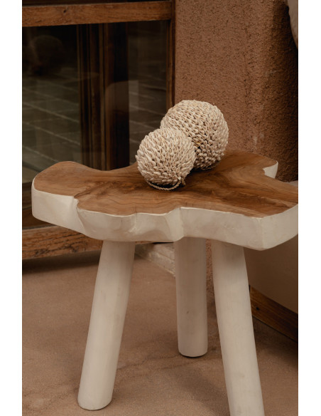 La table d'appoint organique - Naturel Blanc