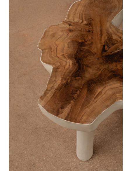 La table d'appoint organique - Naturel Blanc