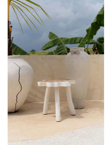 La table d'appoint organique - Naturel Blanc