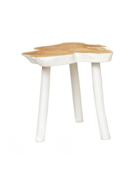 La table d'appoint organique - Naturel Blanc