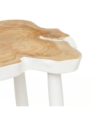 La table d'appoint organique - Naturel Blanc