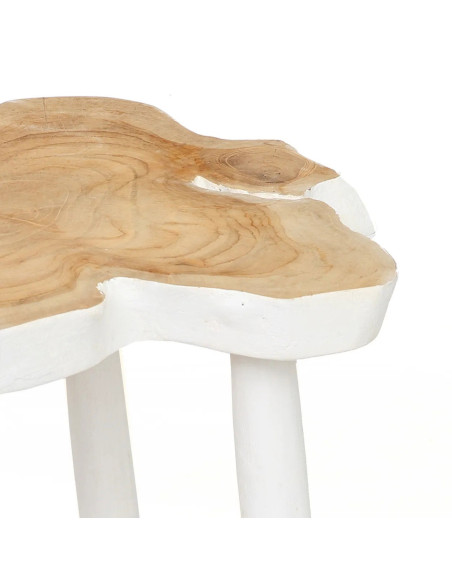 La table d'appoint organique - Naturel Blanc