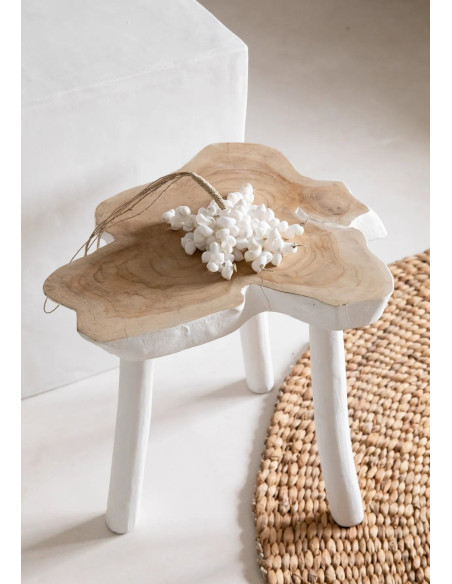 La table d'appoint organique - Naturel Blanc