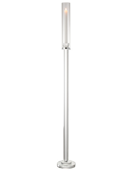 Porte-bougie en verre transparent Moira grandJ-Line