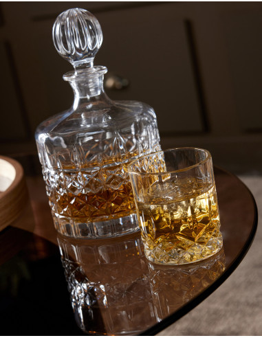 Carafe en verre transparent unique