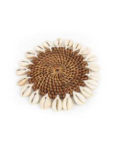 Sous-verre en coquille coloniale - Marron naturel