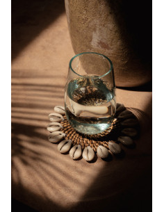 Sous-verre en coquille coloniale - Marron naturel 2