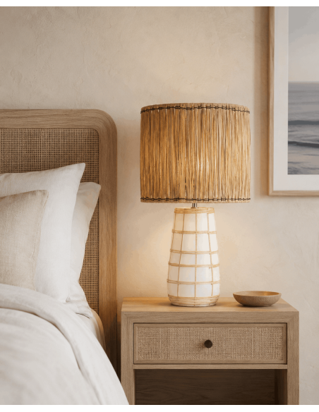 Lampe de table Molokai - Blanc Naturel