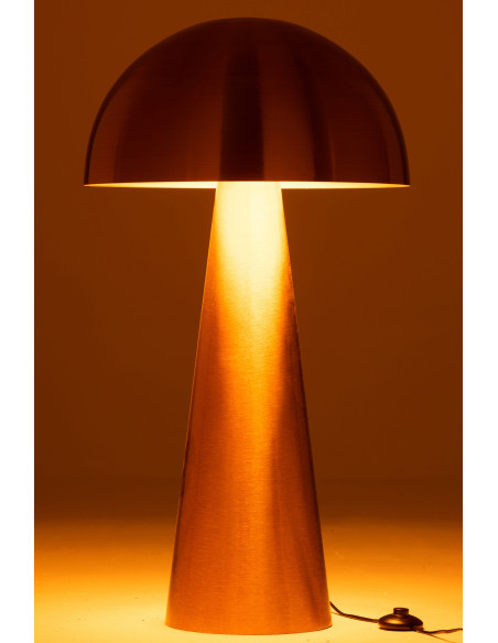 Lampe Champignon Métal Doré Mat Extra LargeJ-Line
