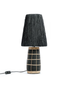 Lampe de table Naxos - Noir Naturel