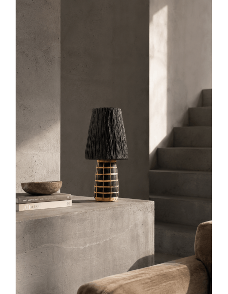 Lampe de table Naxos - Noir Naturel