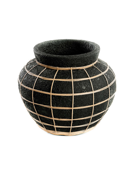 Vase Belly - Noir Naturel - L