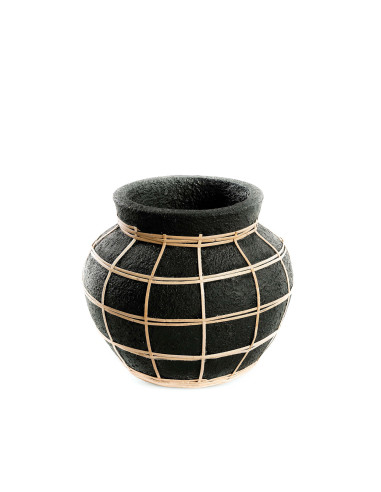 Vase Belly - Noir Naturel - S