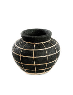 Vase Belly - Noir Naturel - M