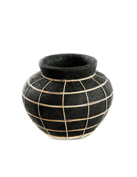 Vase Belly - Noir Naturel - M