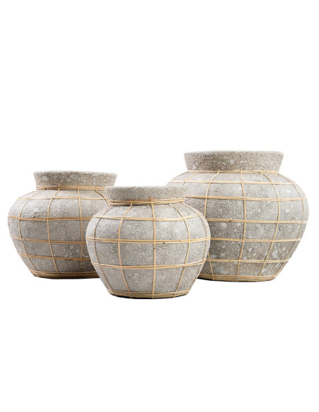 vase Belly - Beton Naturel - M