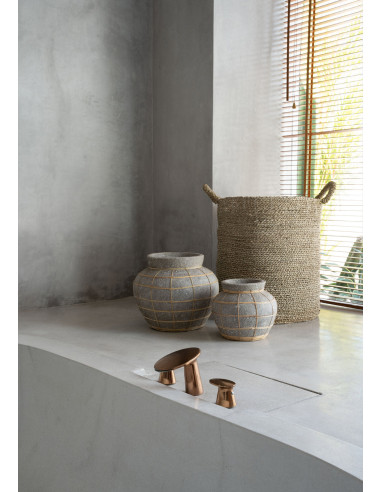 Vase Belly - Beton Naturel - S