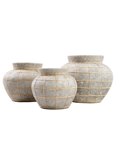 Vase Belly - Beton Naturel - S