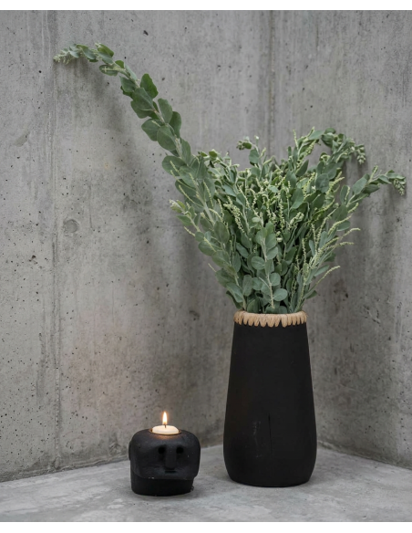 Vase Sneaky - Noir Naturel - M