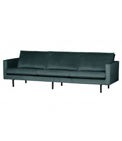 Canapé Rodéo 3 Places XL Velvet Teal Bleu CanardWOOOD by De Eekhoorn Canapé Rodéo 3 Places XL Velvet Teal Bleu CanardWOOOD by De Eekhoorn