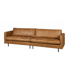 Canapé Rodéo Classic 3 Places XL Cognac Cuir Recyclé Façon MatelasséWOOOD by De Eekhoorn 2