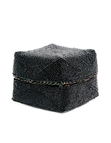 Le panier en perles - Noir - L