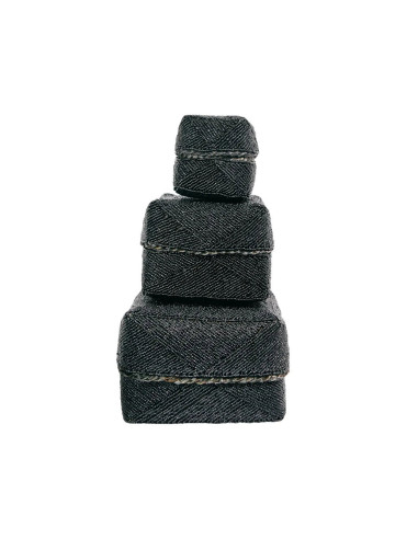 Le panier en perles - Noir - L