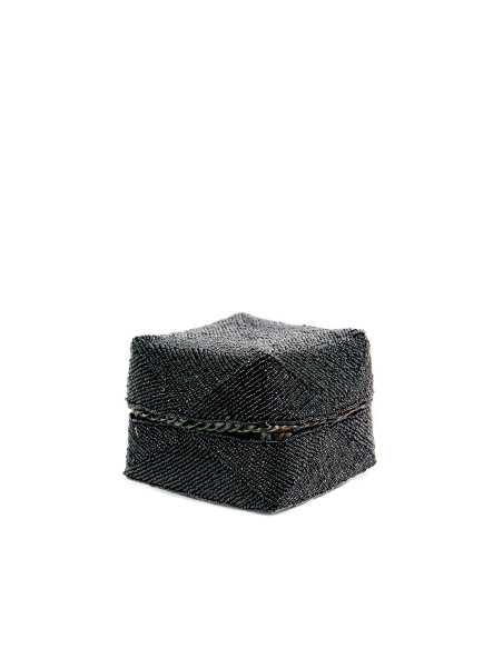 Le panier en perles - Noir - S
