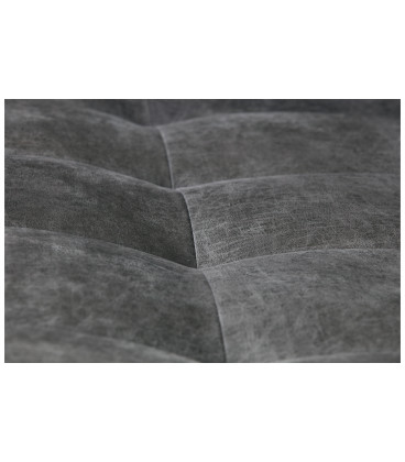 Canapé Rodéo Classic 3 Places XL Black Cuir Recyclé Façon MatelasséWOOOD by De Eekhoorn