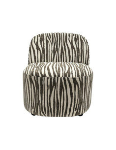 Fauteuil collectionneur zebra taupe opjet 2